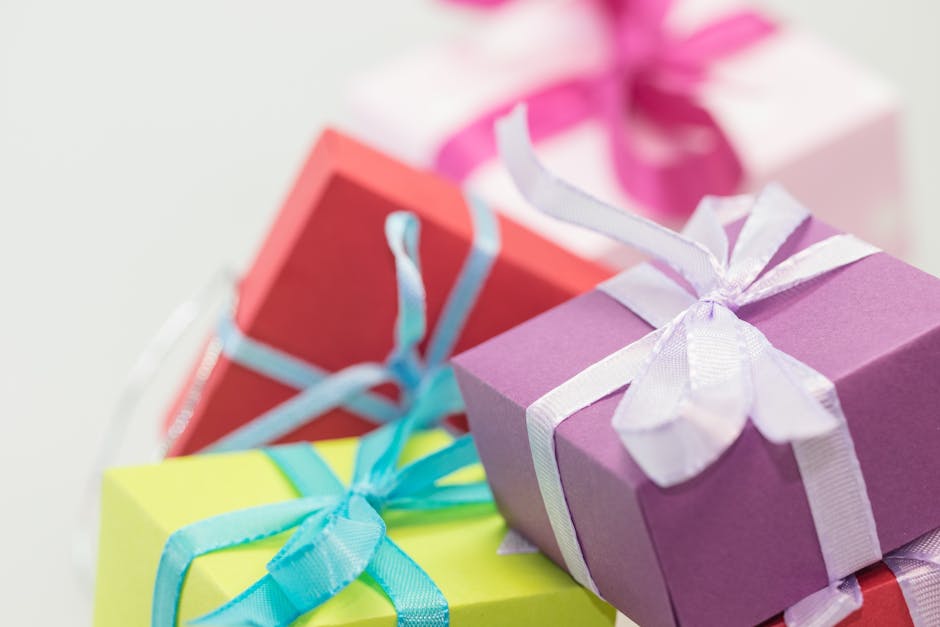 A collection of colorful gift boxes wrapped in ribbons